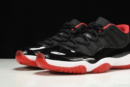 BLACK 528895-012 MENS AIR RED 11 RETRO JORDAN  LOW "BRED" 1111